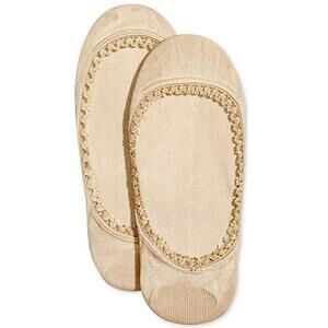 Hue Womens 1 Pair Lace Trim Liner Socks One Size